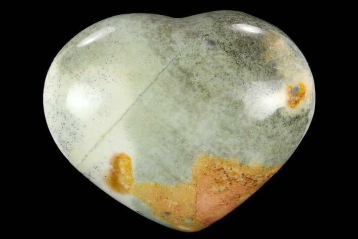 Wide, Polychrome Jasper Heart - Madagascar #126711